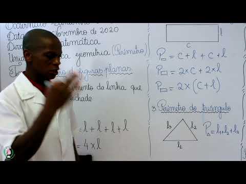 Aula de Matemática da 6ª Classe  - Perímetro de figuras planas