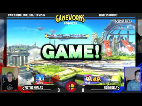 Fisting Koalas (Sonic) Vs. NS|Miiself (Ness) - WR3