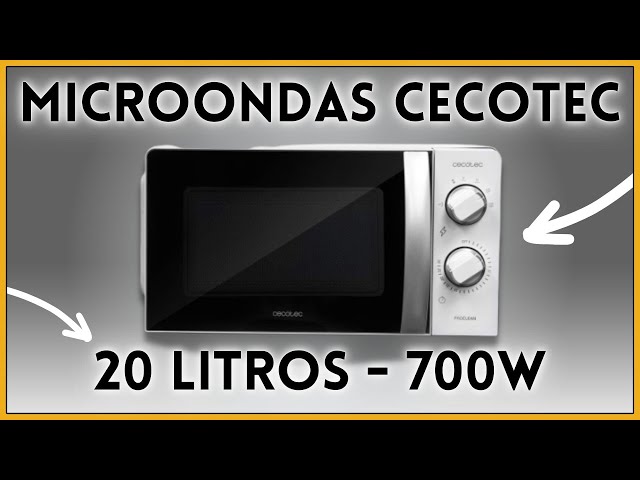 Vídeo relacionado con Cecotec Microondas ProClean 2010. 700 W de Potencia, 20L de Capacidad, Tecnología 3DWave, Modo Descongelación, 6 Niveles de Potencia, Temporizador 30 mins, Diseño Compacto