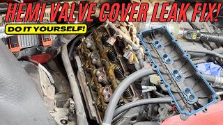 HEMI Oil Leak? Fix It Yourself! Valve Cover Gasket & Spark Plug Replacement | Ram 1500 DIY