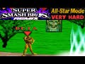 Smash Remix HD Textures Gameplay All Star Mode Captain Falcon VERY HARD