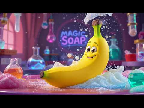 Wash Your Hands 🍌🧪🫧 Magic Soap Lab Song for Kids