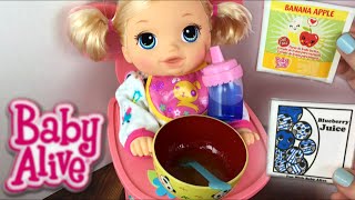 Crawling Baby Alive Go Bye-Bye Doll Morning Routine Feeding and Diaper Change