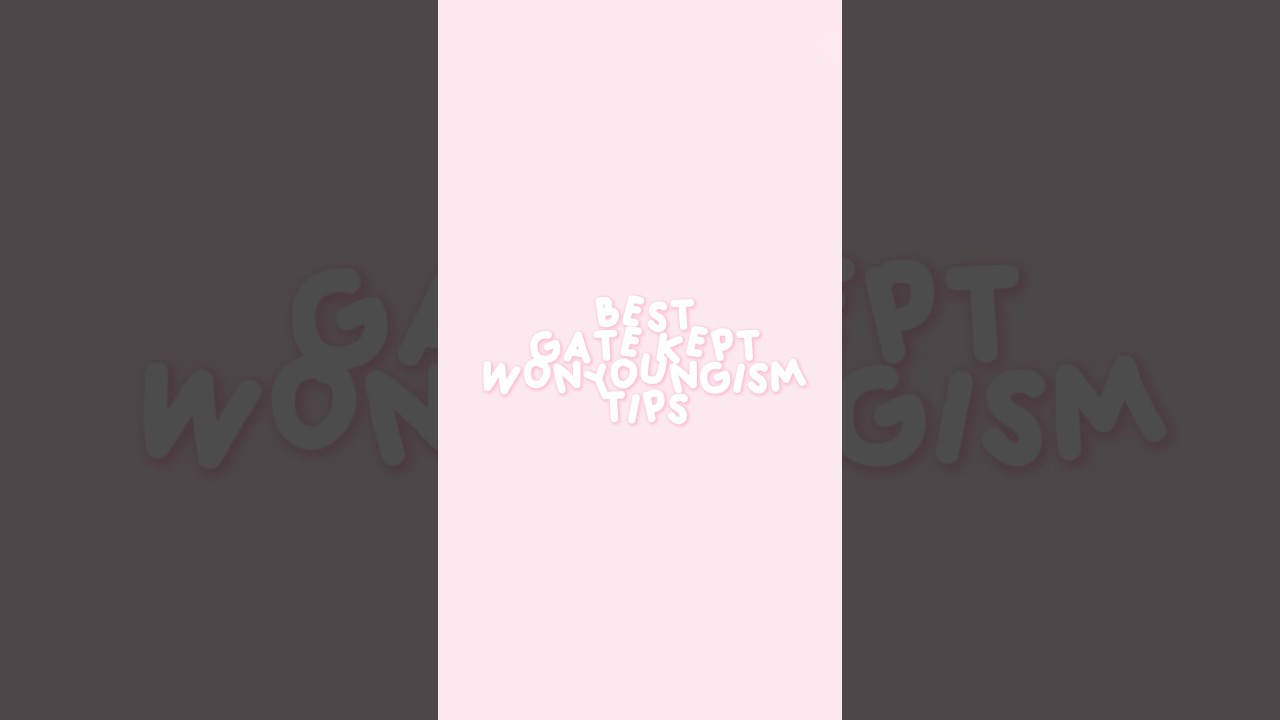 Tips! 🌷🌸💗 #wonyoungism #tips #glowup #kbeauty #skincare #skincaretips #2026 #kpop #wonyoung