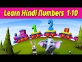Learn Hindi Numbers 1 to 10 | Easy Counting In Hindi For Kids - Learning 123 Numbers
