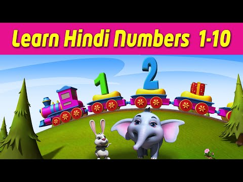 Learn Hindi Numbers 1 to 10 | Easy Counting In Hindi For Kids - Learning 123 Numbers