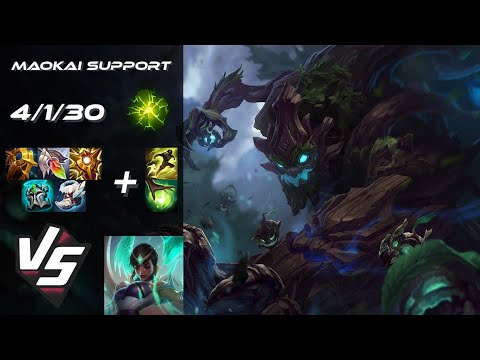 SUPPORT Maokai vs Karma - NA Grandmaster Patch 25.S2.7