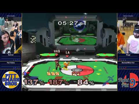 Magi & Bonsaiwarrior vs Kalvar & Fat Goku - Melee Doubles - Fight Pitt 9