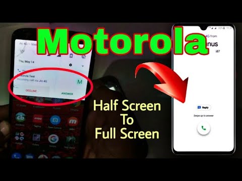Call notification problem, how to solve notification problem / Motorola call display problem moto
