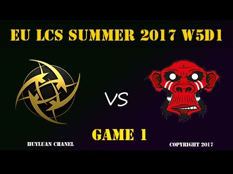 NIP vs MM Highlights Game 1 EU LCS SUMMER 2017 Ninjas in Pyjamas vs Mysterious Monkeys
