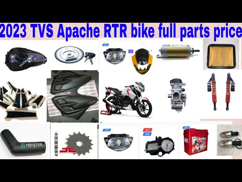 TVS Apache RTR bike full parts price 2023 tvs Apache RTR bike body parts price
