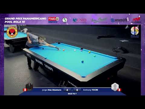 Grand Prix Panamericano Pool Bola 10 - Mesa 6 - Día 1