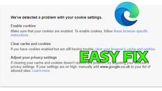 Fix Problem with Cookie Settings in Microsoft Edge | How To