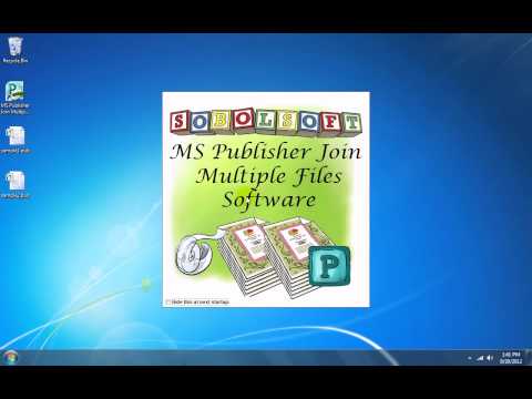 MS Publisher Join Multiple Files Software