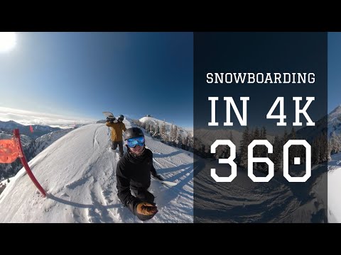 Snowboarding in backcountry gopro 360 4K