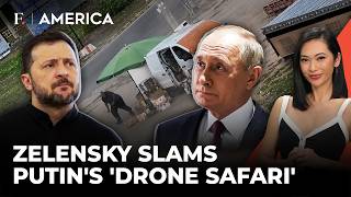 Chilling Video Shows Drone Chasing Ukrainian Man Before Explosion | Firstpost America | N18G