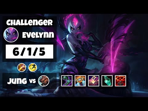 Evelynn vs Udyr BR Challenger JUNGLE (6/1/5) - v11.10