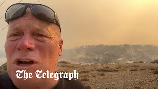 Rhodes: 'Hero' British dad uses rental car to rescue tourists from wildfires