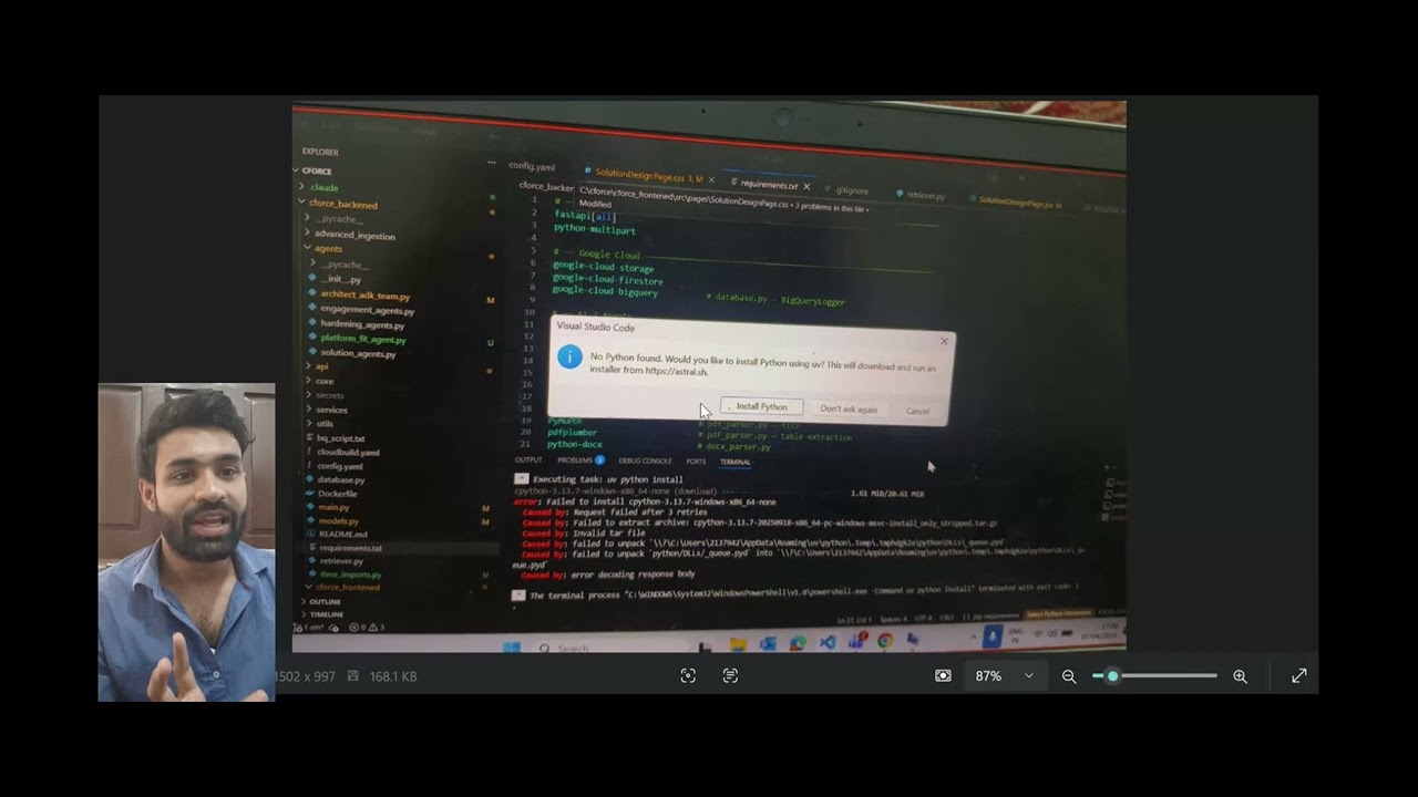 Solved: VS Code Not Able to Detect Python & VENV Not Working Correctly