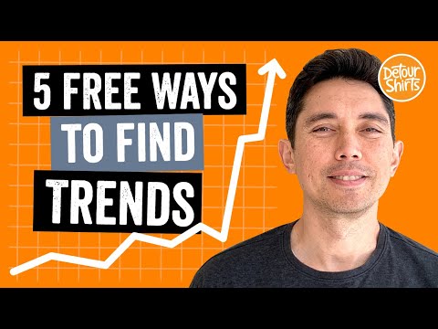 Part of a video titled 5 FREE Ways to Find T-Shirt Trends! Do the research to learn ... - YouTube