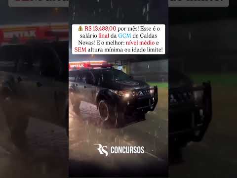 🚨 EDITAL PUBLICADO! 🚨 GCM CALDAS NOVAS Salário inicial de R$ 3.100,00  Confira aqui: