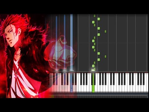 K Project (アニメ「K」) OST - Suoh Mikoto (Piano Synthesia Tutorial + Sheet)