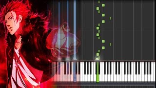 K Project (アニメ「K」) OST - Suoh Mikoto (Piano Synthesia Tutorial + Sheet)