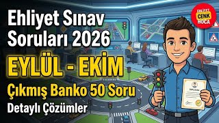 Ehliyet Sınav Soruları 2026 Eylül - Ekim Çıkmış Sorular
