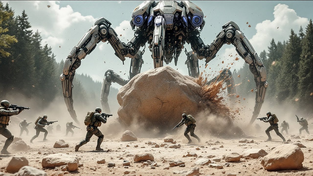 Soldados São Enviados para Treinamento em Ilha Remota, Mas Acabam Sendo Atacados Por Robôs Brutais