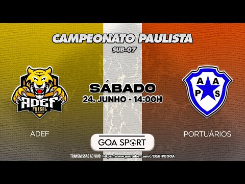 SUB-7 / ADEF X PORTUÁRIOS - CAMPEONATO PAULISTA FUTSAL