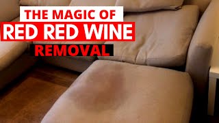 Is it possible to remove red wine stain / How to remove red wine stains from sofa