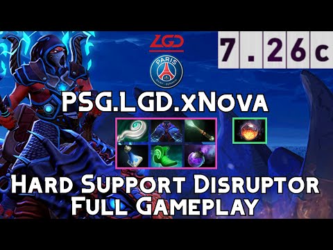 Disruptor | PSG.LGD.xNova | Hard Support Disruptor Full Gameplay | 7.26c Full Gameplay