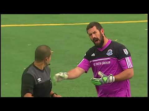 Marcos Senna of the New York Cosmos scores on a penalty kick