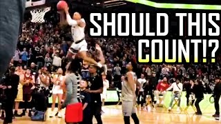 SHOULD THIS DUNK COUNT?!?! COLLEGE DUNK CONTEST 2019!!!