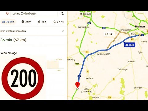 Autobahn @ 200 km/h MAX Lohne - Bremen Brinkum 67 km 13.03.2020
