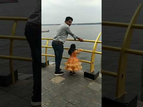 enjoying beach view... #cute #yutube #cutebaby