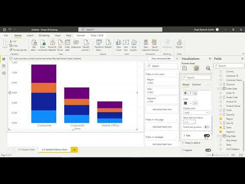 2.3 Stacked Column Chart in Power BI