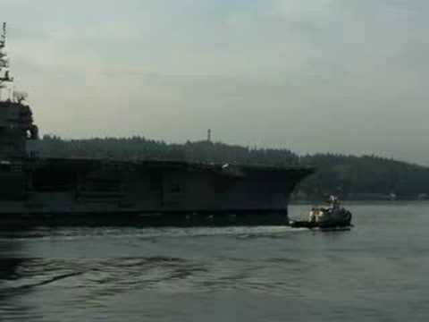 USS Kitty Hawk from Bremerton Ferry