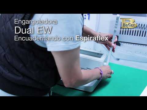 Engargoladora Boflex Dual EW Encuadernando con Espiral Espiraflex