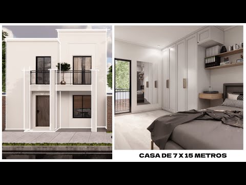 HERMOSA CASA De 7x15 m - CASA De Dos PISOS - CON 4 DORMITORIOS