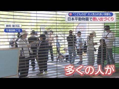 YouTube Video モルモットやウサギとふれあえる「ふれあい動物園」が人気　多くの家族連れでにぎわった静岡市の日本平動物園