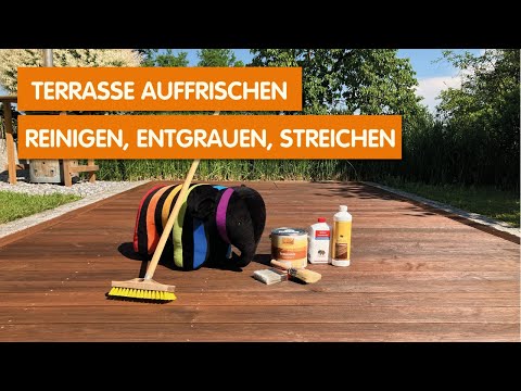 Gereinigt, entgraut und aufgefrischt - Holzterrasse ganz einfach sanieren!