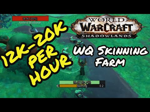 Make Gold In World Of Warcraft Shadowlands 9.2  With This Zereth Mortis World Quest Skinning Farm