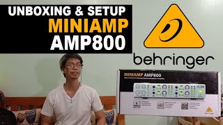 Video thumbnail for Behringer MiniAmp AMP800 4-Ch Headphone Amplifier Unboxing and Set up  Tagalog by Neil Online