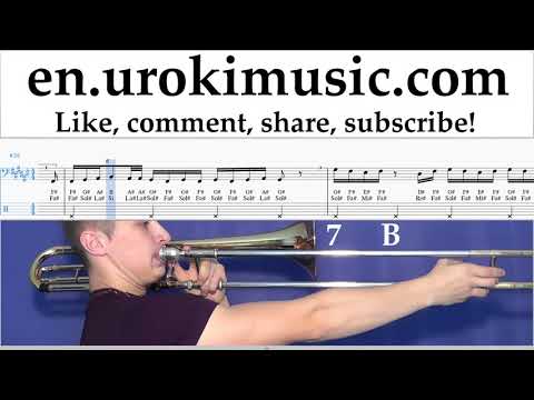 How to Play Trombone Ozuna x Romeo Santos - El Farsante Remix Tabs um-i352