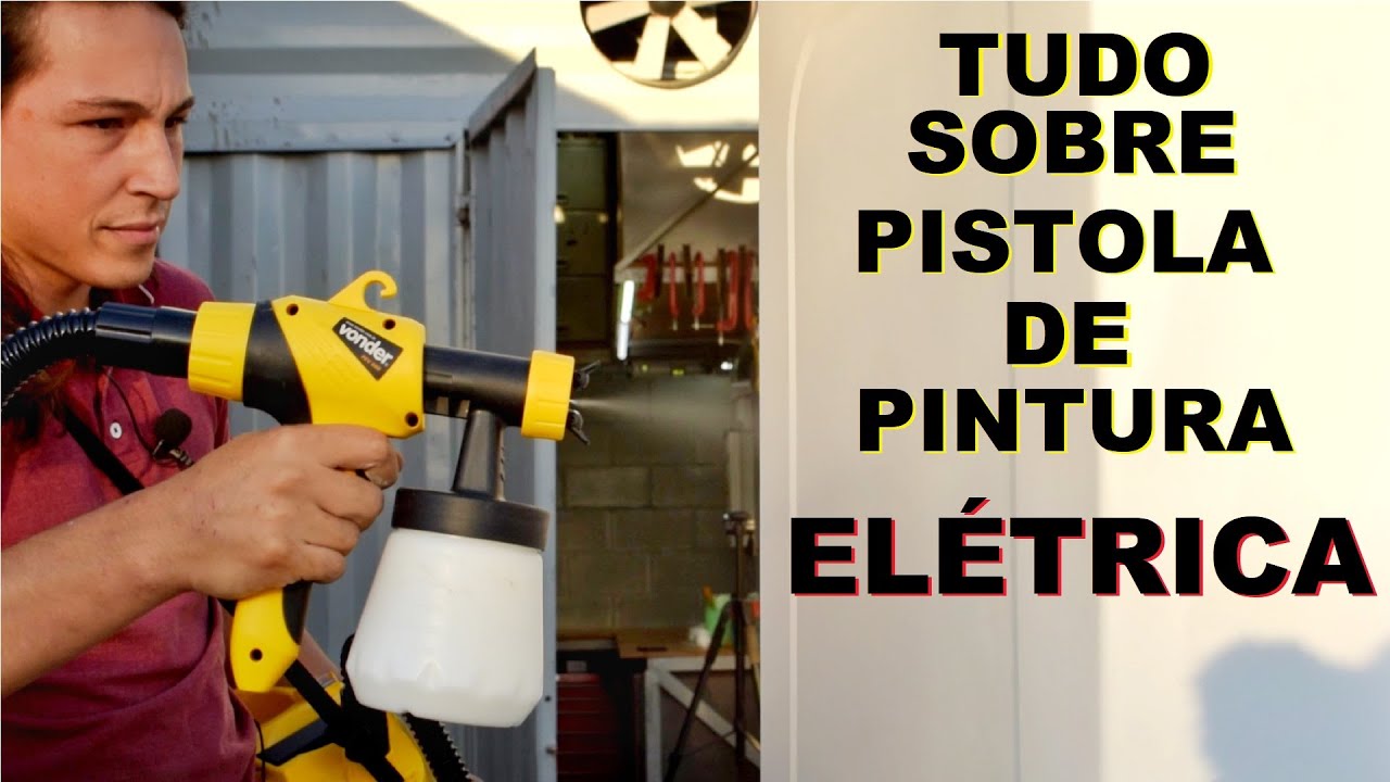 TESTE PISTOLA DE PINTURA ELÉTRICA - COMO FUNCIONA, COMO UTILIZAR E COMO É POR DENTRO