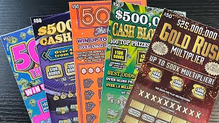 EVERY $50 TICKET FROM FLORIDA LOTTERY!!! #floridalottery #scratch #scratchofftickets #lottery #lotto