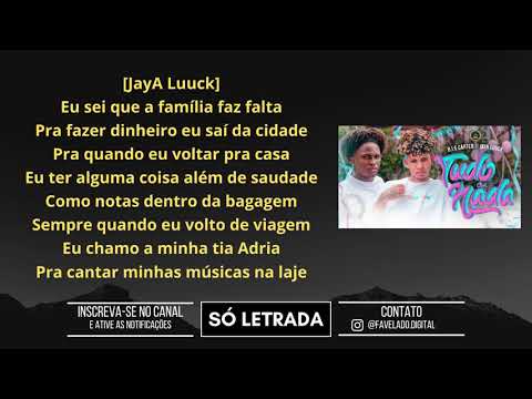 BIG CARTER E JAYA LUUCK - TUDO OU NADA (LETRA)