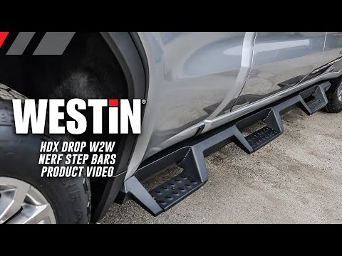 Westin HDX Drop Wheel to Wheel Nerf Step Bars Product Features