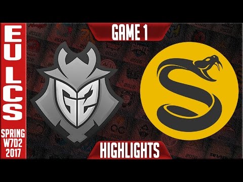 G2 vs Splyce Game 1 Highlights - EU LCS W7D2 Spring 2017 - G2 vs SPY G1